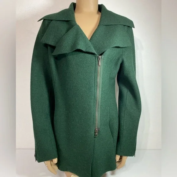 Beyond Threads Alpaca Wool Jacket Green Size Small - Picture 1 of 8